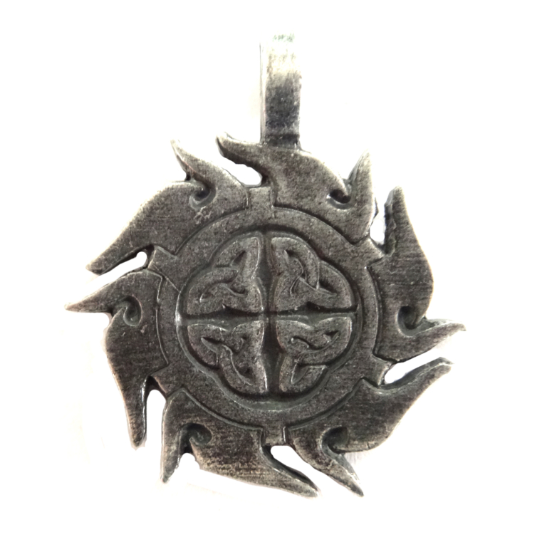 Leather-Steel Fashion Anhänger Celtic Sun