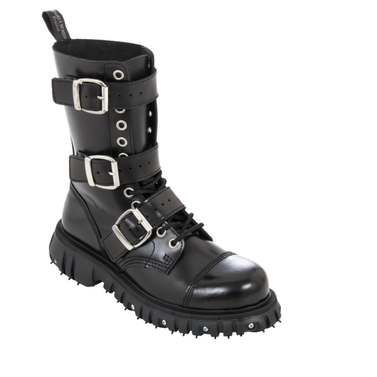 Boots & Braces 12-Eye Boots Massiv 3 Buckle