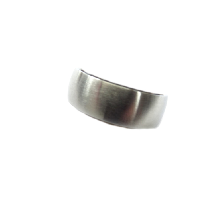 White Dragon Ring Dull Silver Brushed