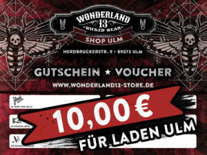 Wonderland 13 Gutschein für Laden Ulm - 10 €
