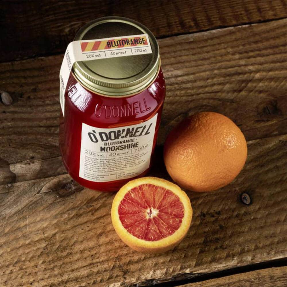 Likör O'Donnell Moonshine Blutorange 0,7l, 20% – Bild 2