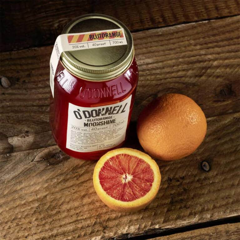 Likör O'Donnell Moonshine Blutorange 0,7l, 20% – Bild 2