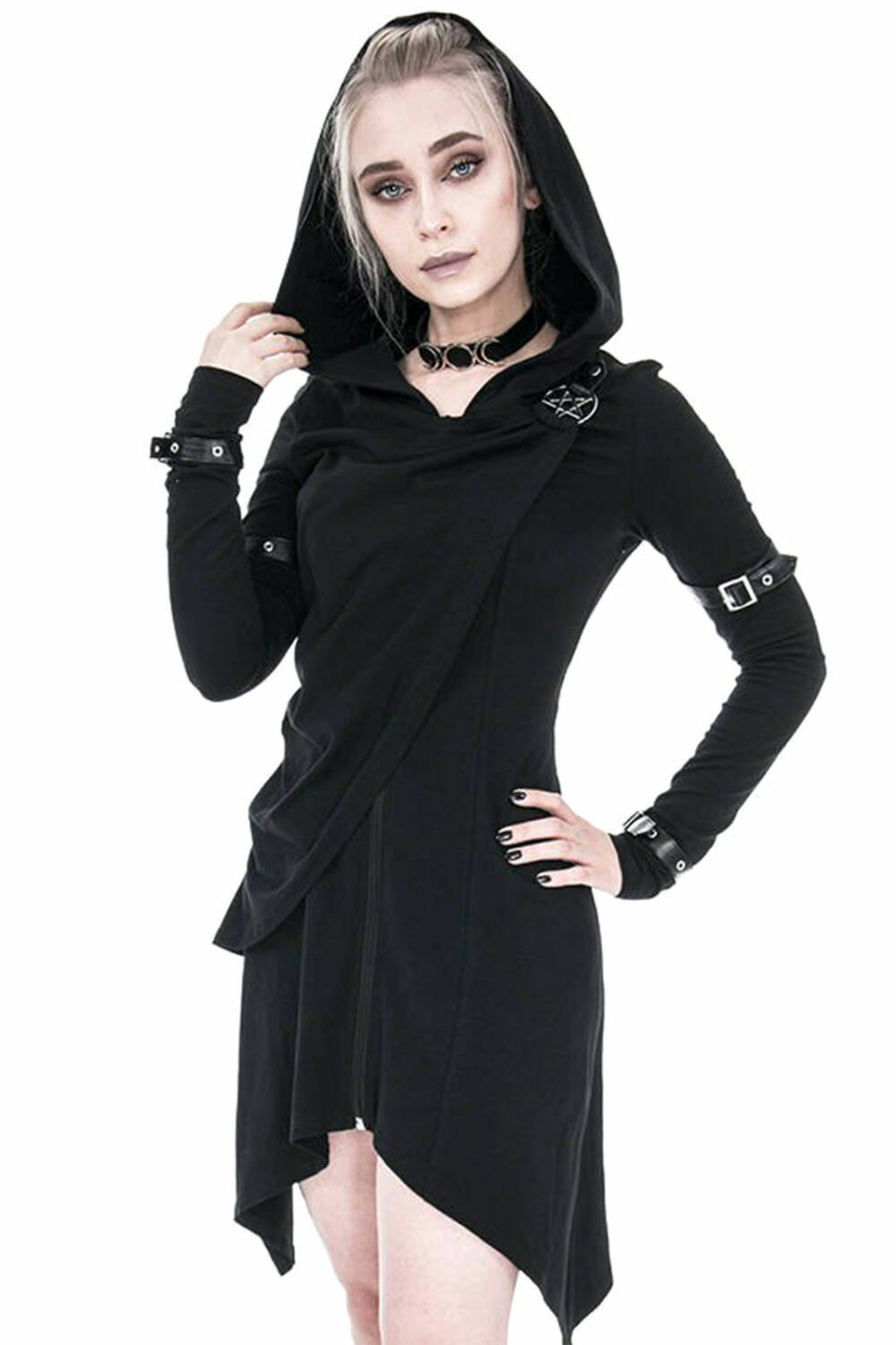Restyle Kapuzenjacke Black Hecate