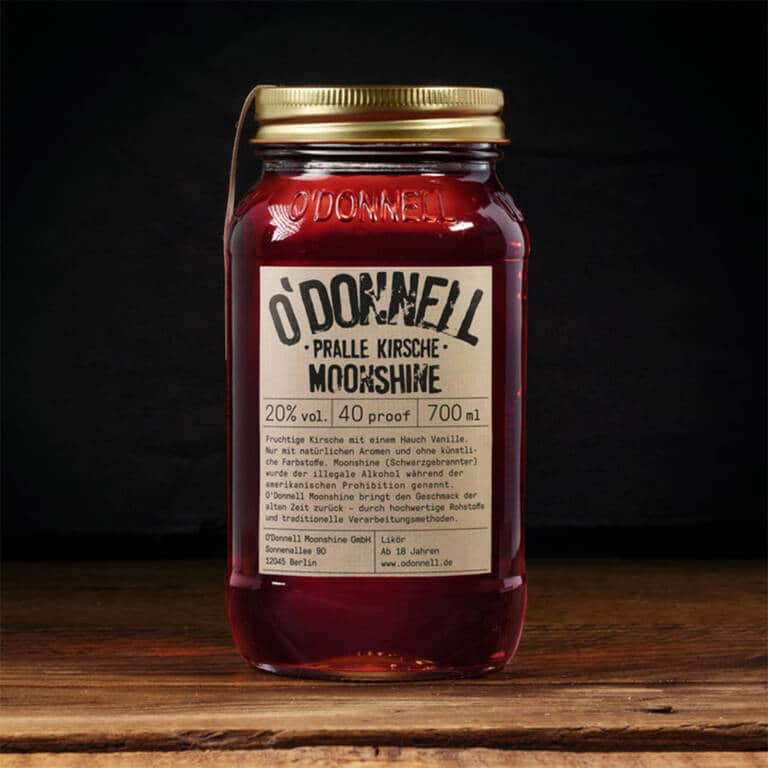 Likör O'Donnell Moonshine Pralle Kirsche 0,7l, 20%