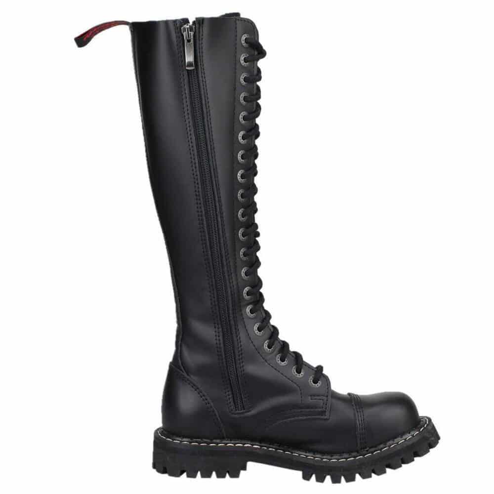 Angry Itch 20-Loch Gothic Punk Army Ranger Lederstiefel – Bild 4