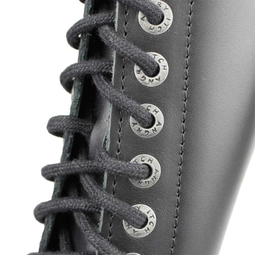 Angry Itch 20-Loch Gothic Punk Army Ranger Lederstiefel – Bild 7