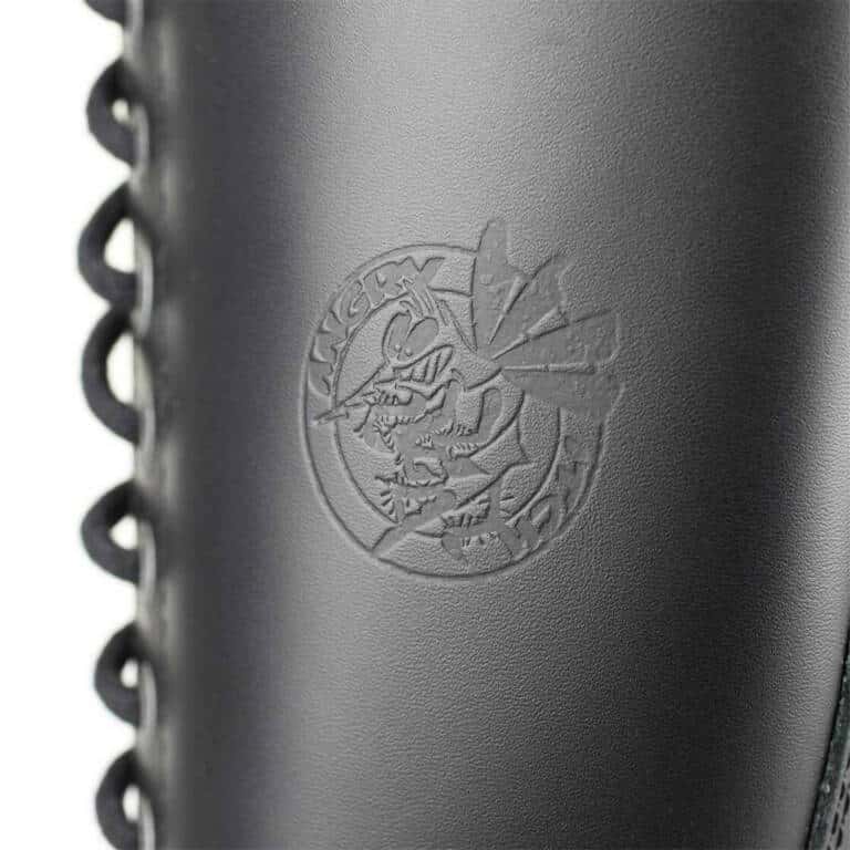 Angry Itch 20 Hole Gothic Punk Army Ranger Leather Boots – Bild 8