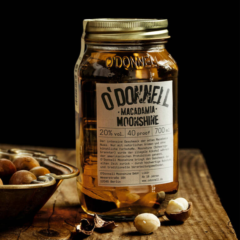 Likör O'Donnell Macadamia Moonshine 0,7 l, 20% Vol.
