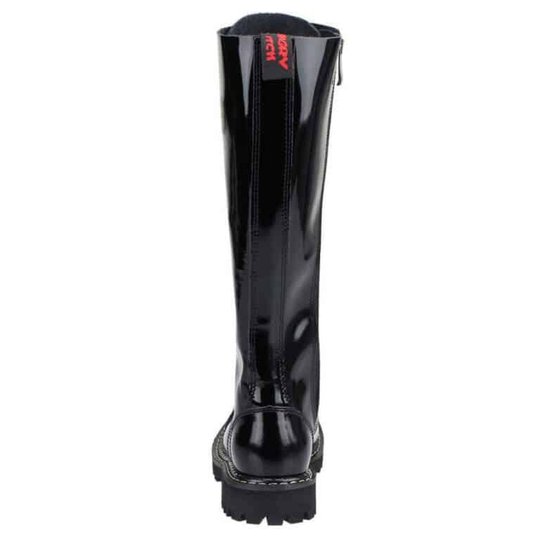Angry Itch 20 Hole Gothic Punk Army Ranger Patent Leather Boots – Bild 5