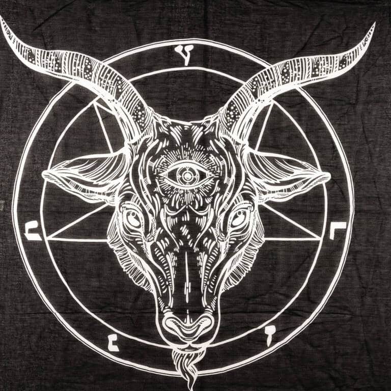 Black Sinner Halstuch Baphomet Circle – Bild 4