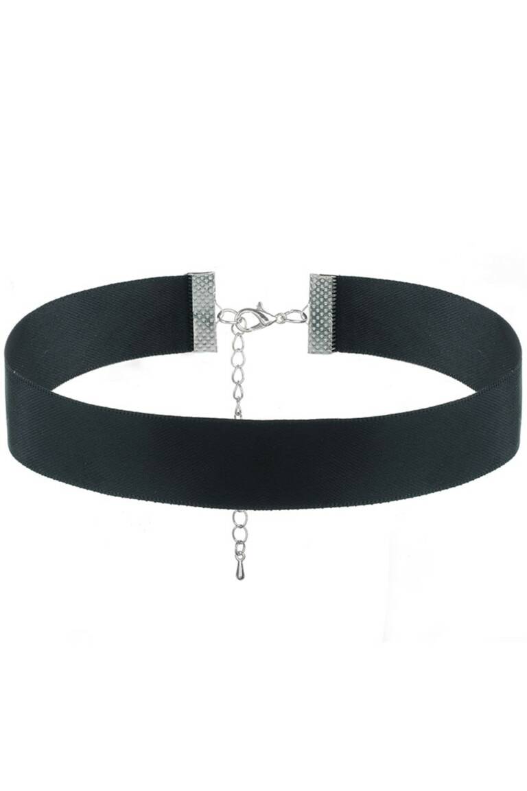 Sayila Choker Black Satin 2cm