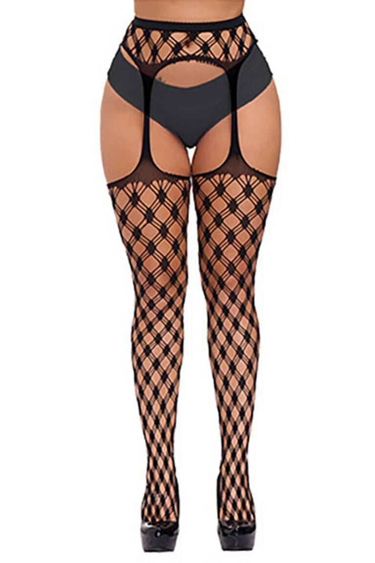 Alcatraz-Gothic Strumpfhose Suspender V3