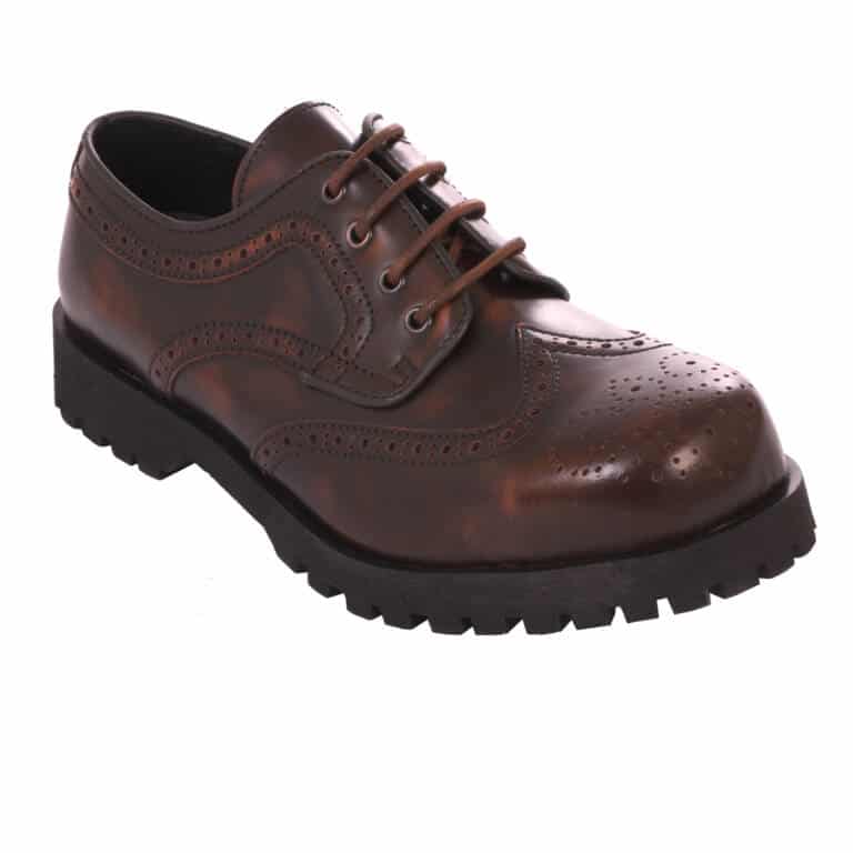 Boots & Braces Halbschuh Budapester Rub Off