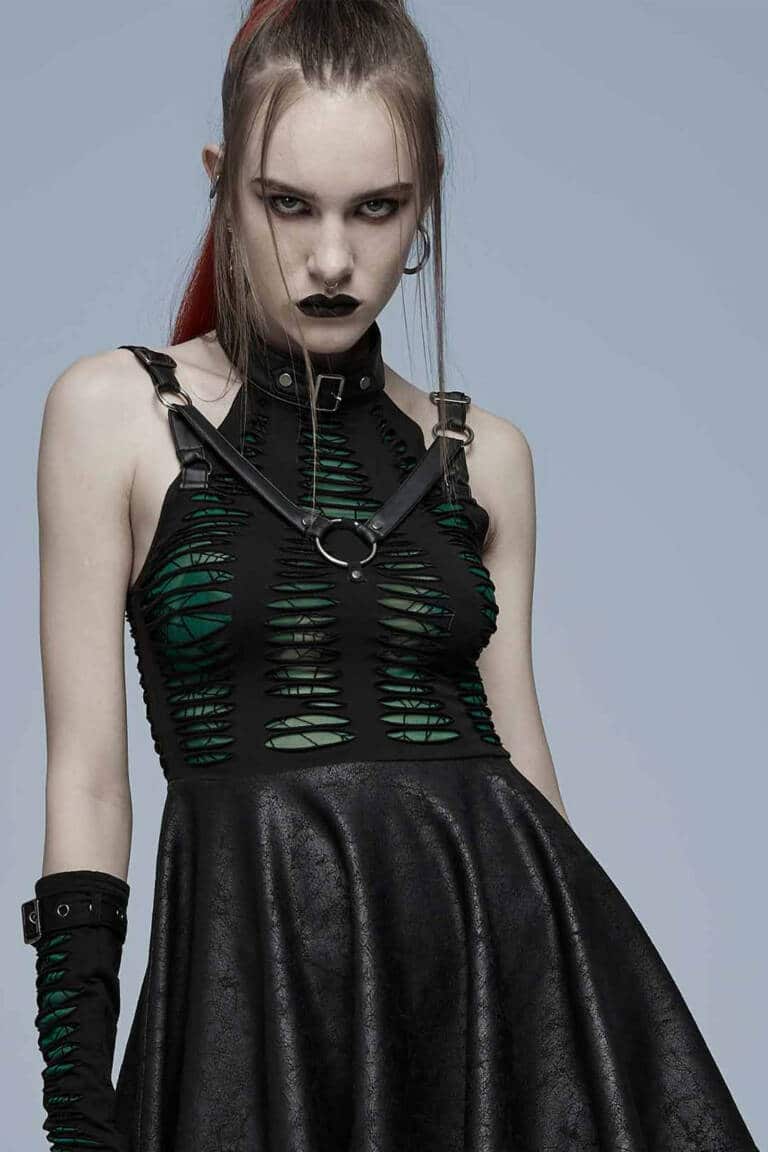 Punk rave dress Widows Poison – Bild 3