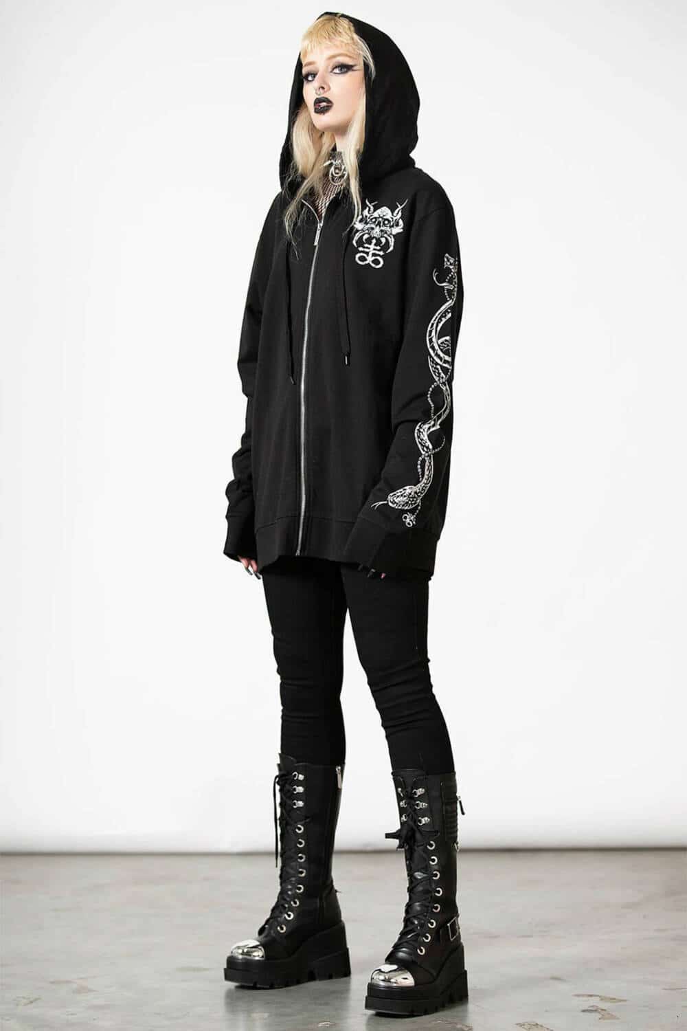 Killstar Zip-Hoodie Anders – Bild 6