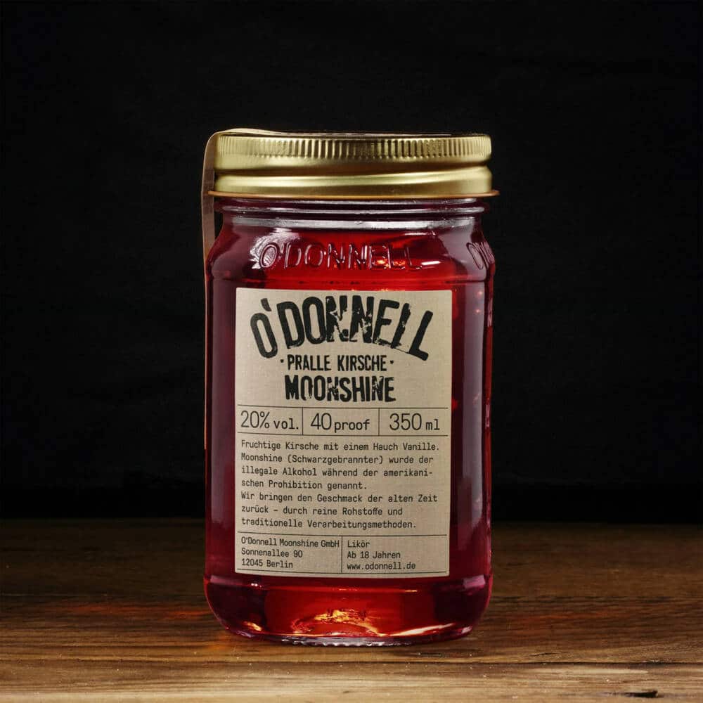 Likör O'Donnell Moonshine Pralle Kirsche 0,35l, 20%