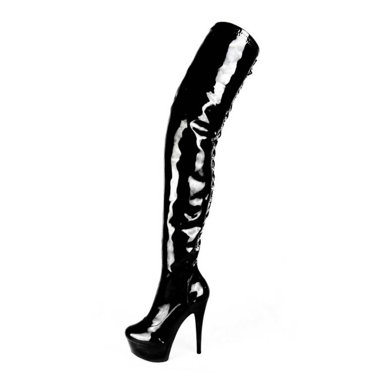 Erogance overknee boots stretch lacquer Iskierka – Bild 3
