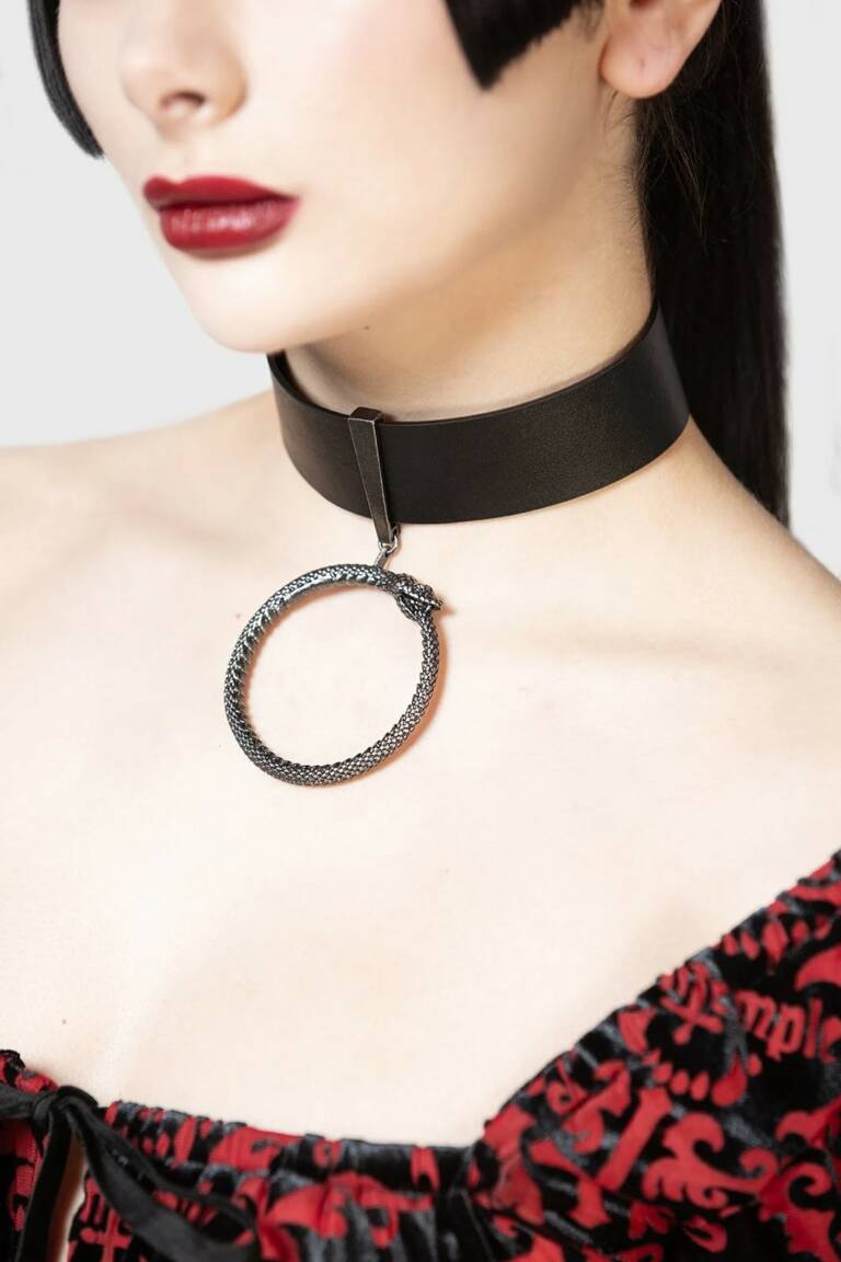 Killstar Twin Temple Choker Desolate Snake – Bild 2