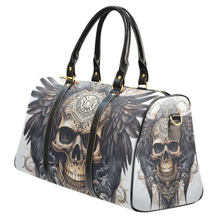 Barmetal Reisetasche Skull Wings
