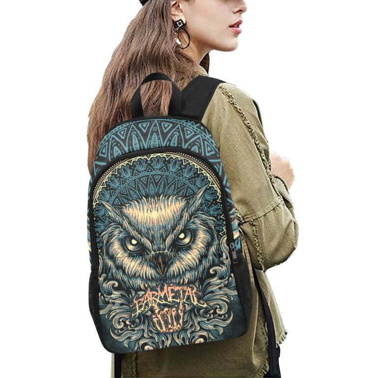 Barmetal Rucksack Mandala Owl – Bild 2