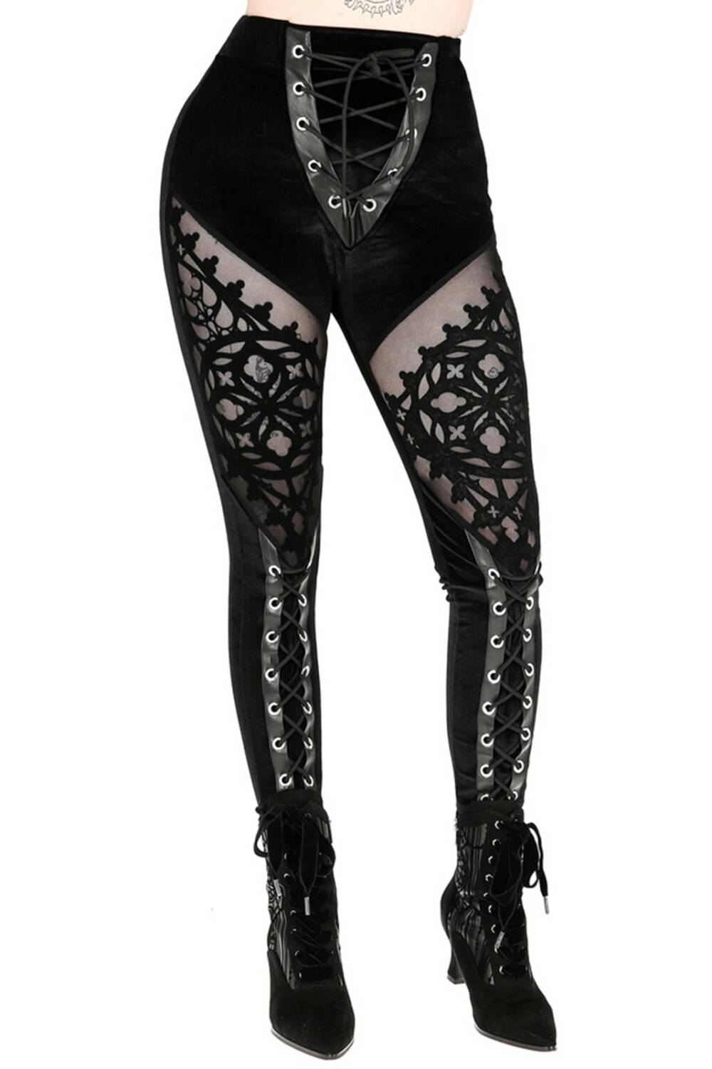 Restyle Legging Rosarium Flocked – Bild 3