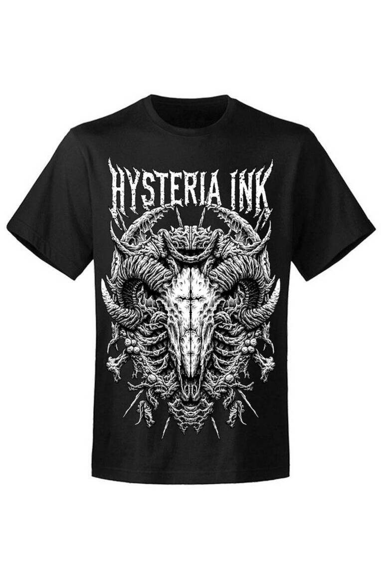 Hysteria Ink T-Shirt Skull Goat