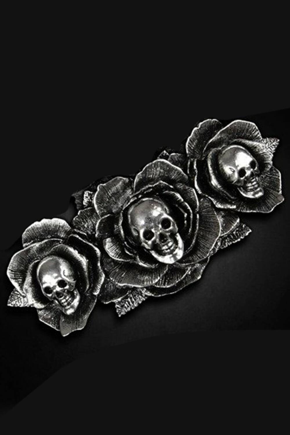 Restyle Haarspange Roses and Skulls