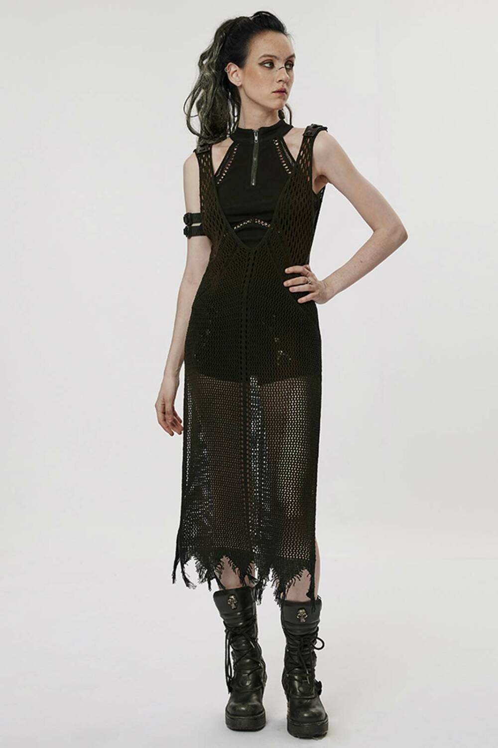 Punk Rave Kleid Dark Tribe – Bild 4