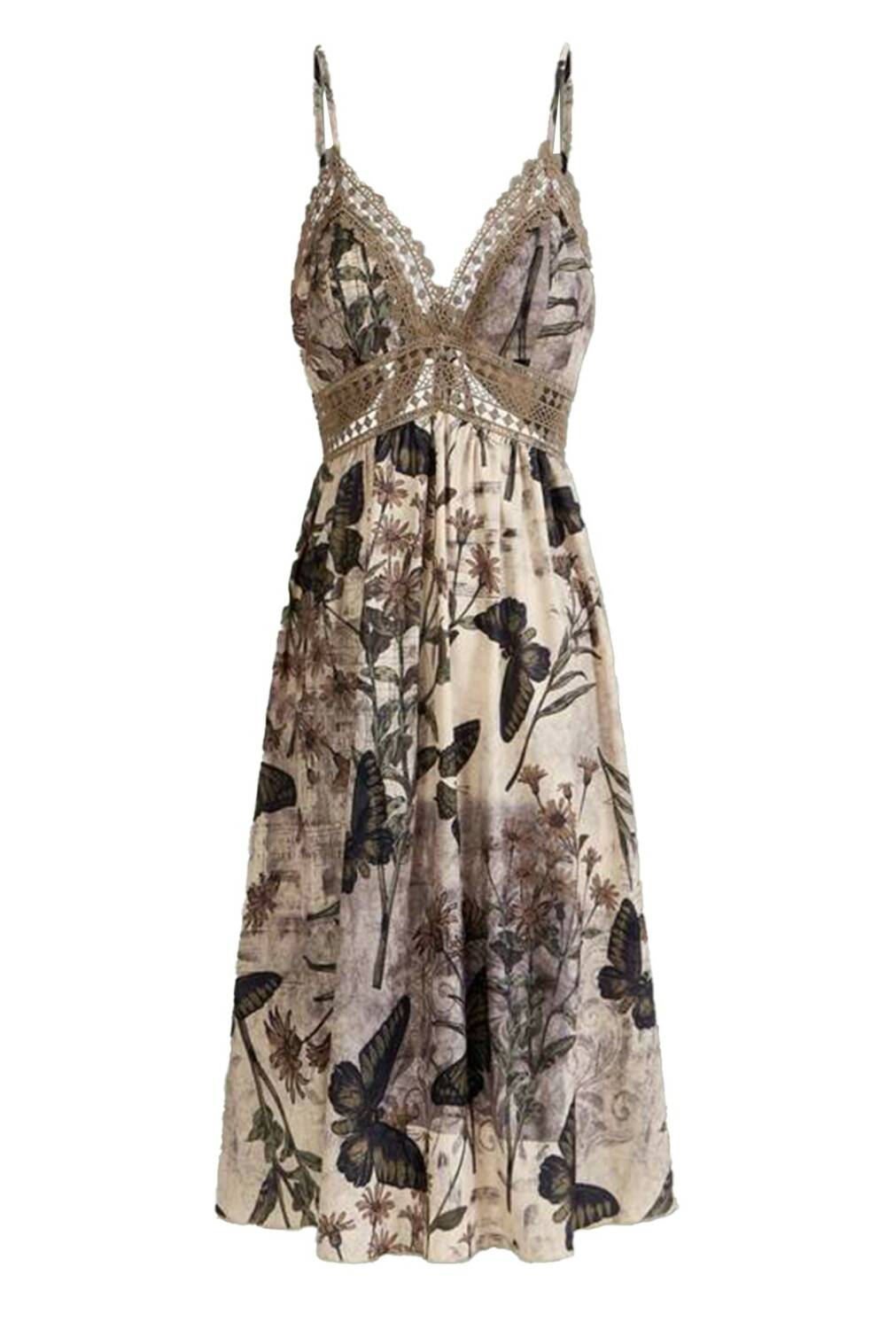 Romwe Kleid Meadow of Butterflies