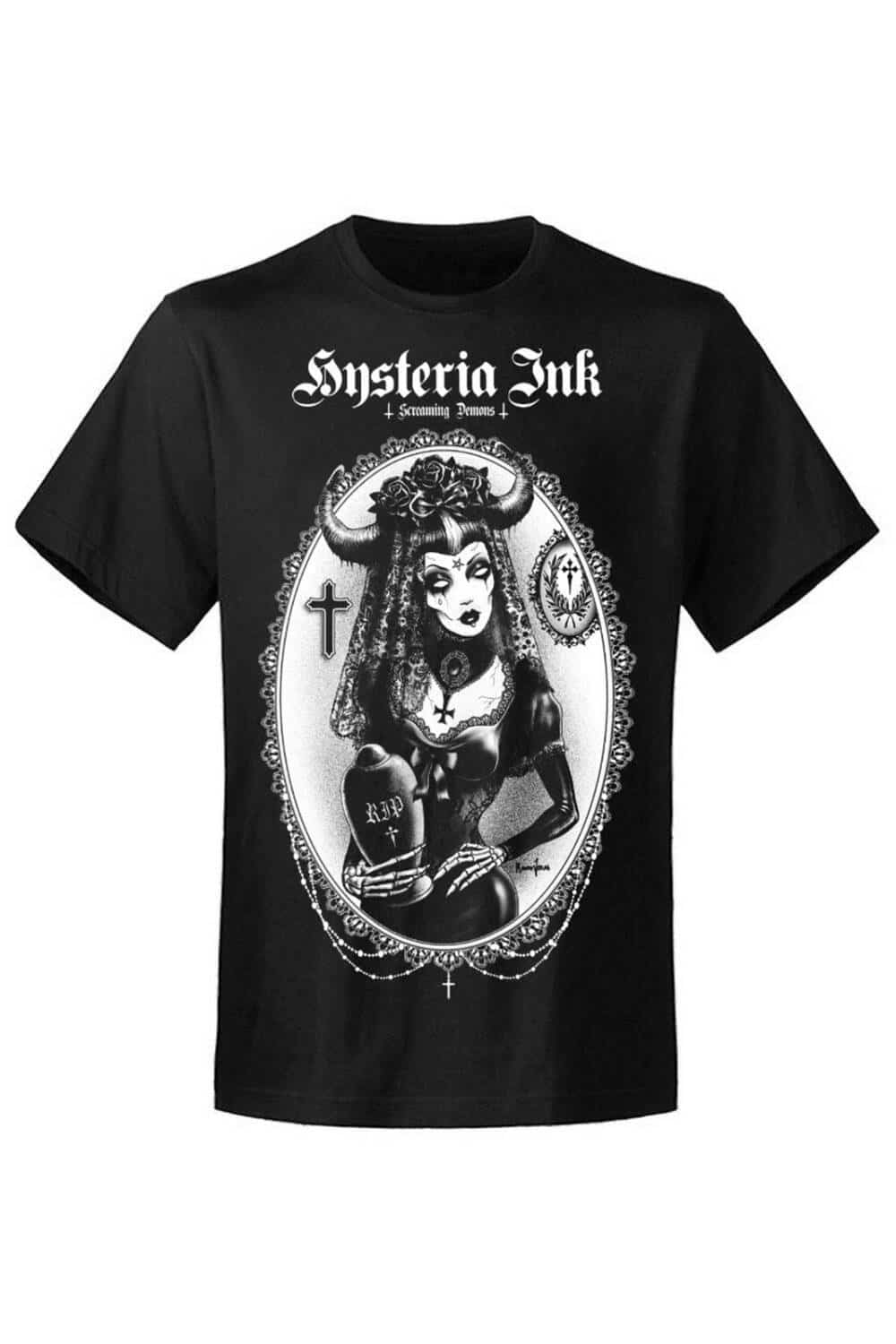 Hysteria Ink T-Shirt Screaming Demons Miss Demon