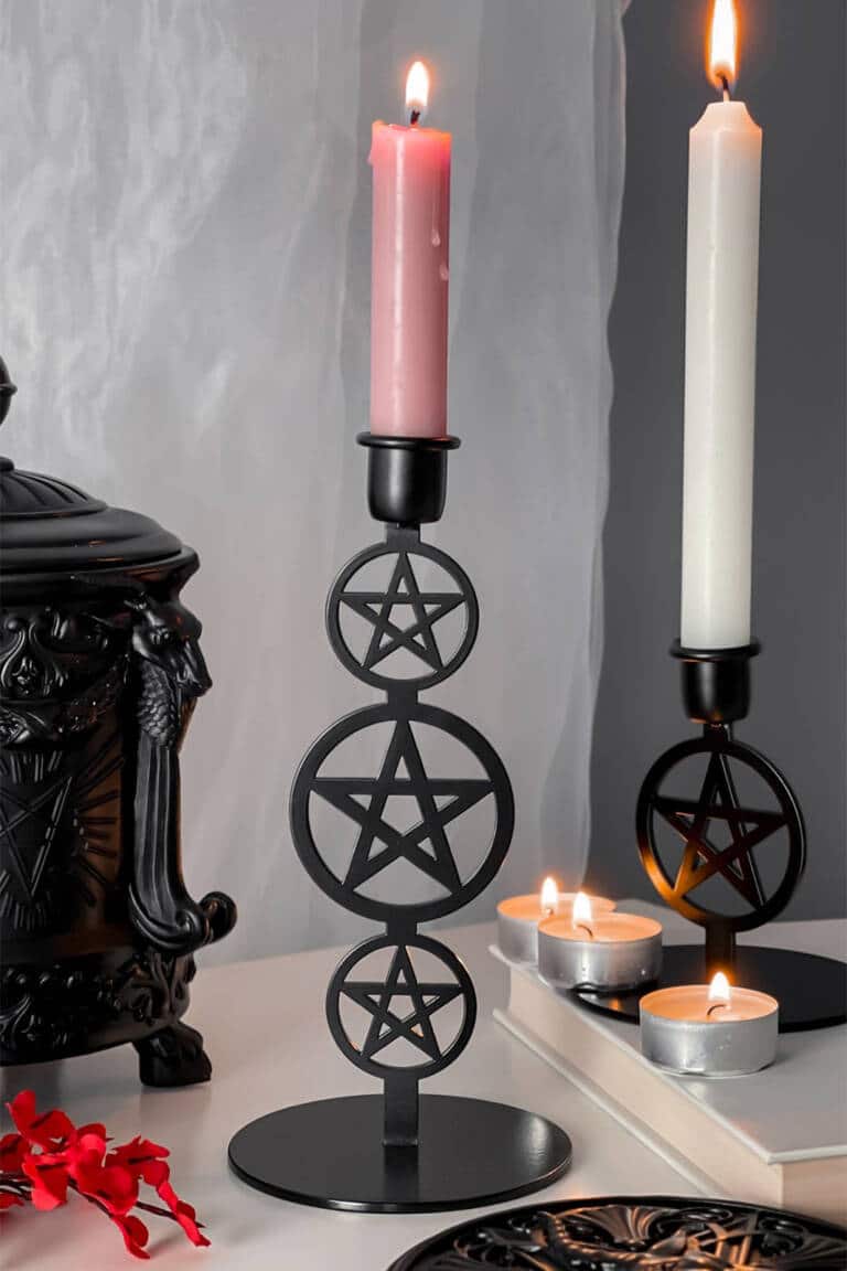 Killstar Kerzenständer Pentagram Large – Bild 2