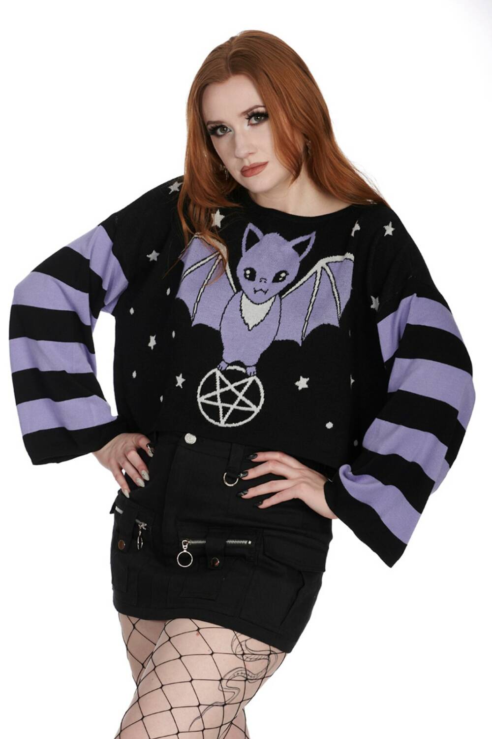 Banned Pullover Purple Kamiko – Bild 3