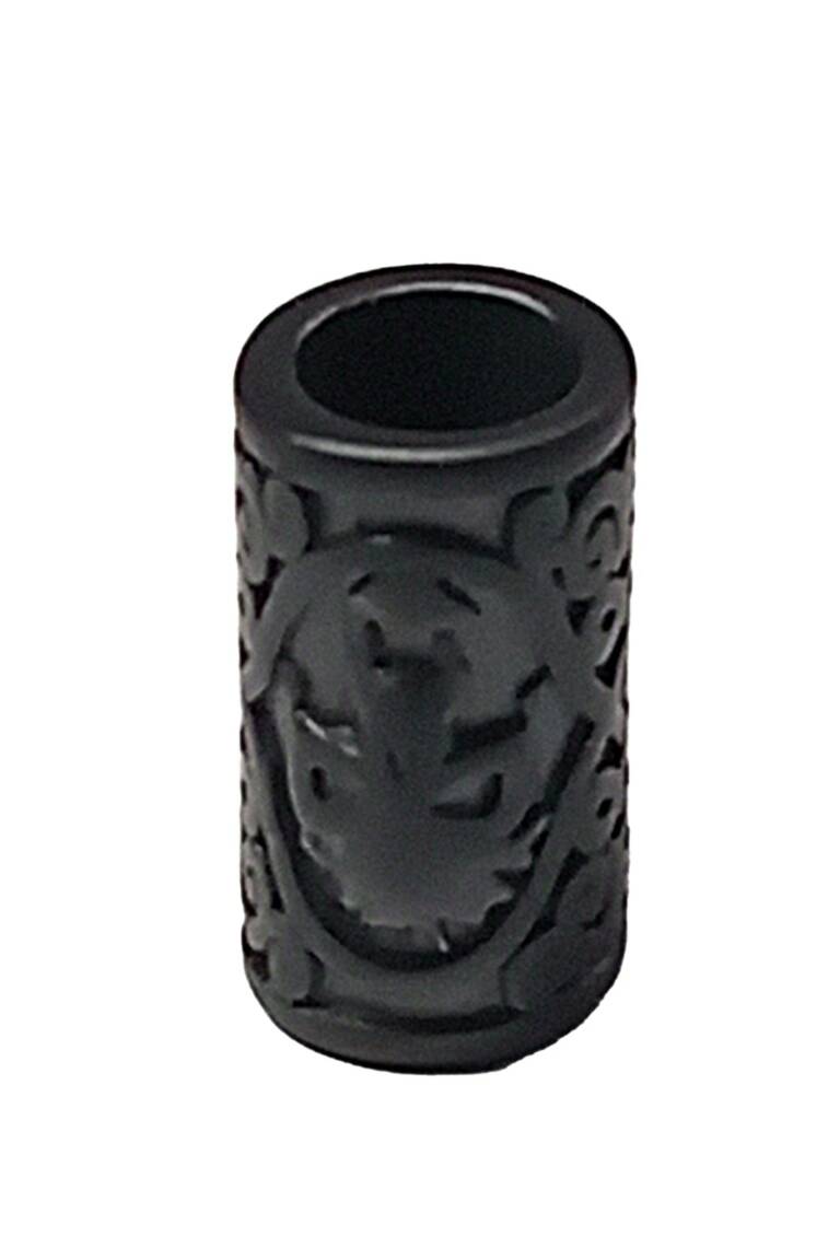 White Dragon beard bead Skull