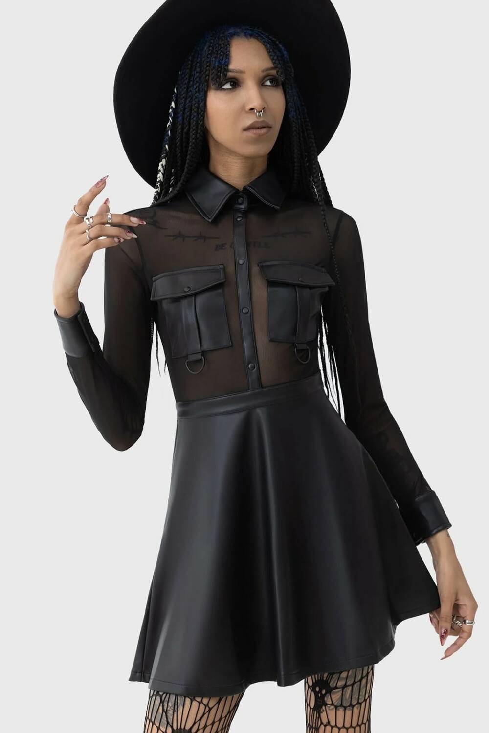 Killstar Kihilist Kleid Shadowsinger – Bild 4
