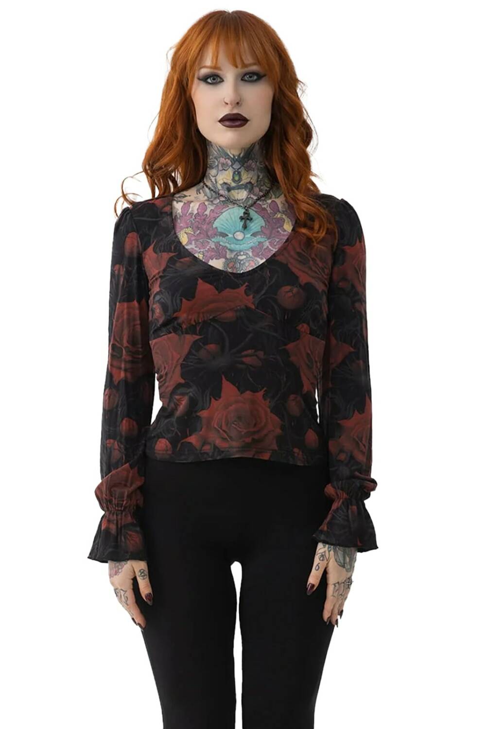 Killstar Top Blood Rose