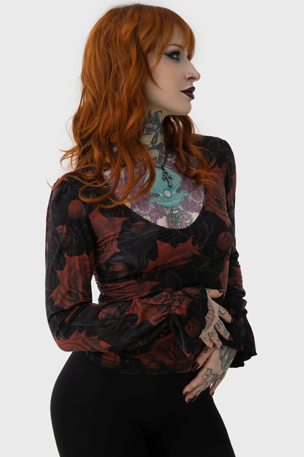 Killstar Top Blood Rose – Bild 4