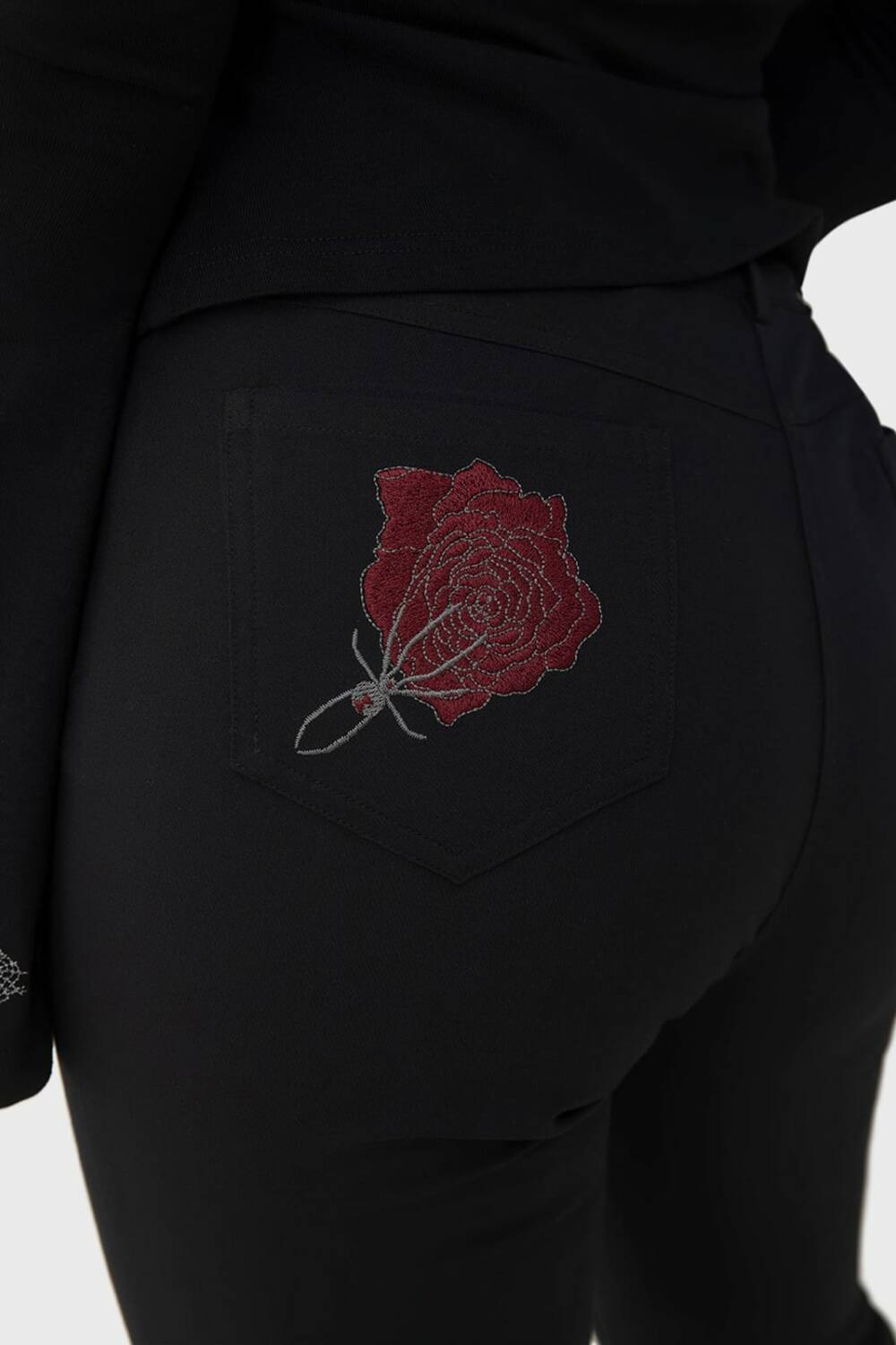 Killstar Schlaghose Blood Rose – Bild 4