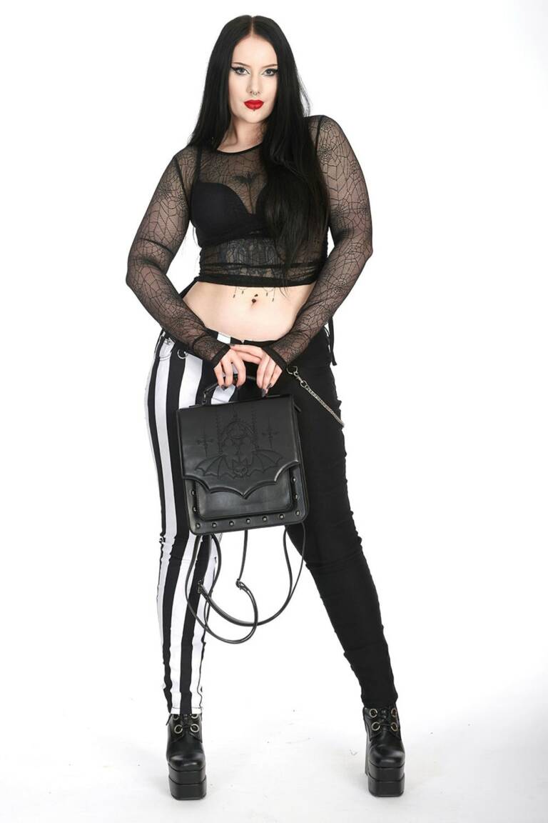 Banned Rucksacktasche Gothic Bat – Bild 4