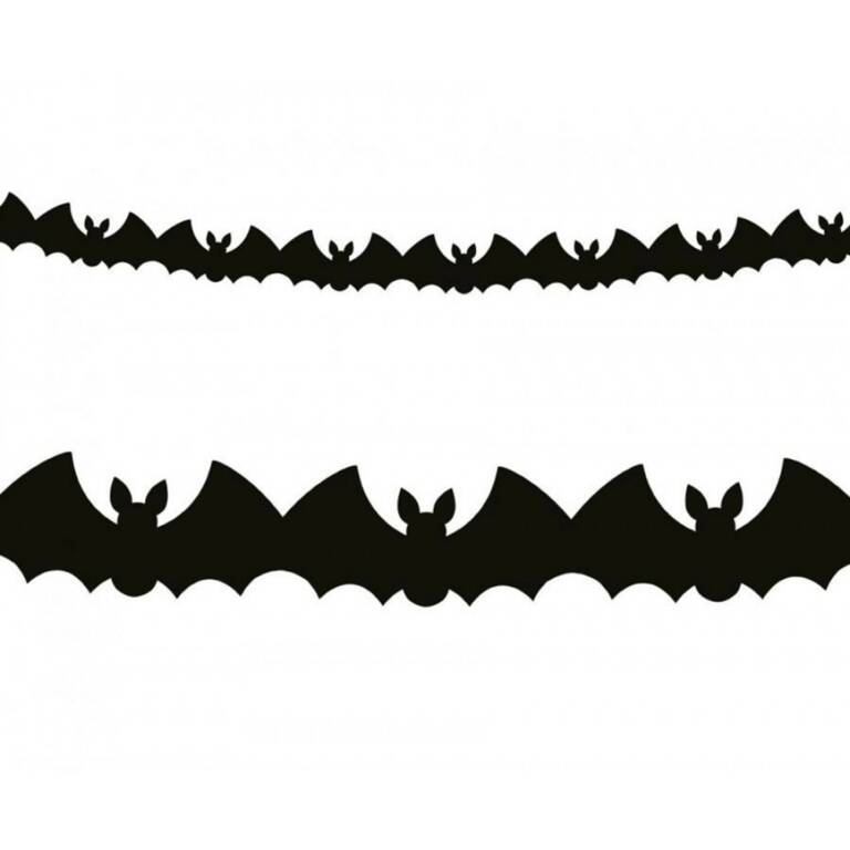Mad Moonshine Halloween Girlande Black Bat