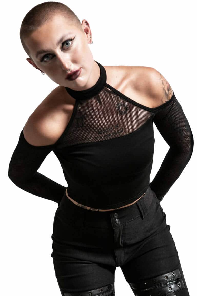 Killstar Top Nightcall Fishnet