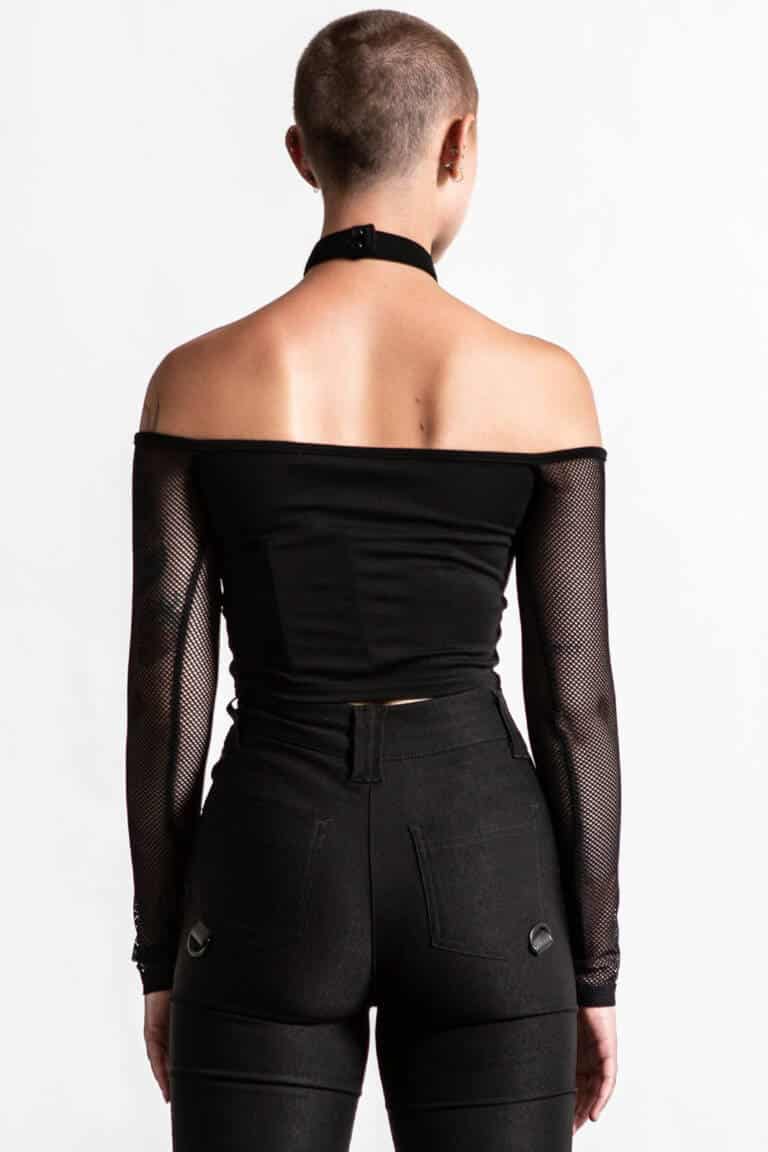 Killstar Top Nightcall Fishnet – Bild 2