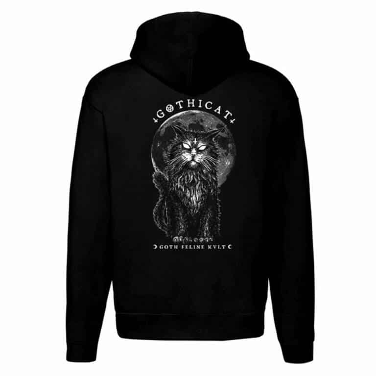 Gothicat Zip Hoody Goth Feline Cult