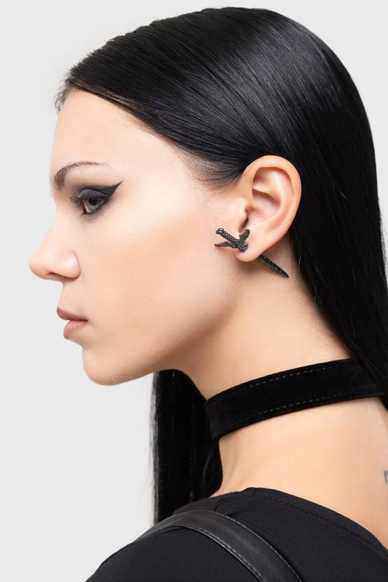 Killstar earrings Swordstorm – Bild 2