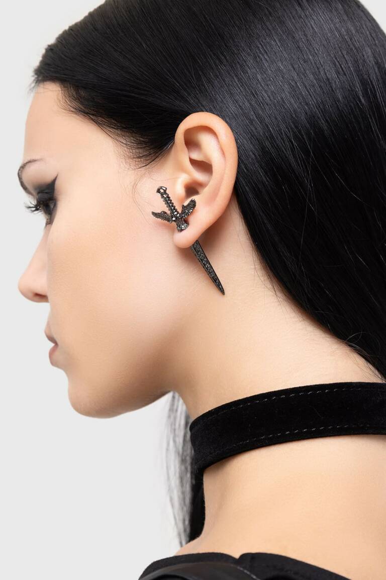 Killstar earrings Swordstorm – Bild 4