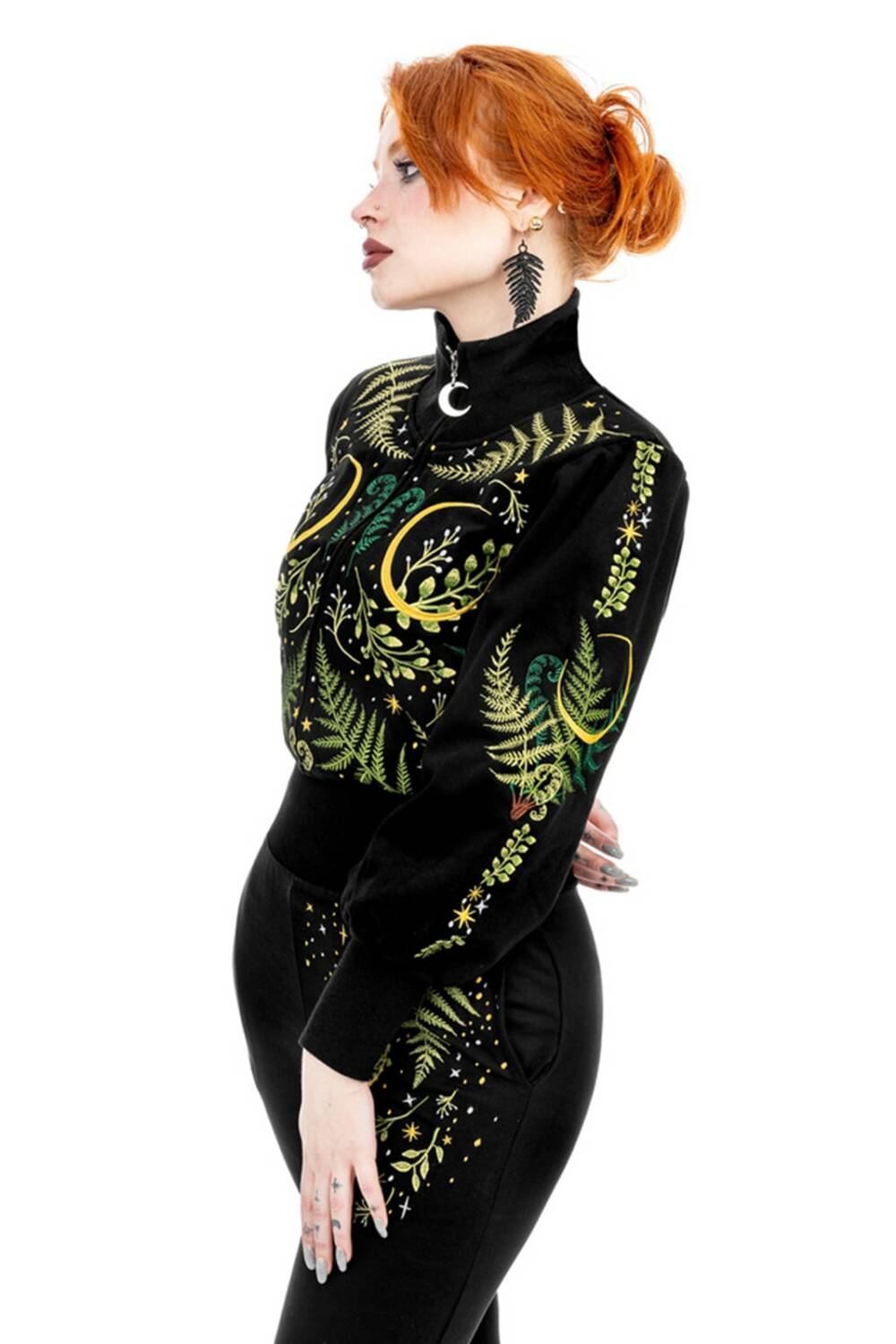 Restyle Sweatshirt Herbal Cropped – Bild 2