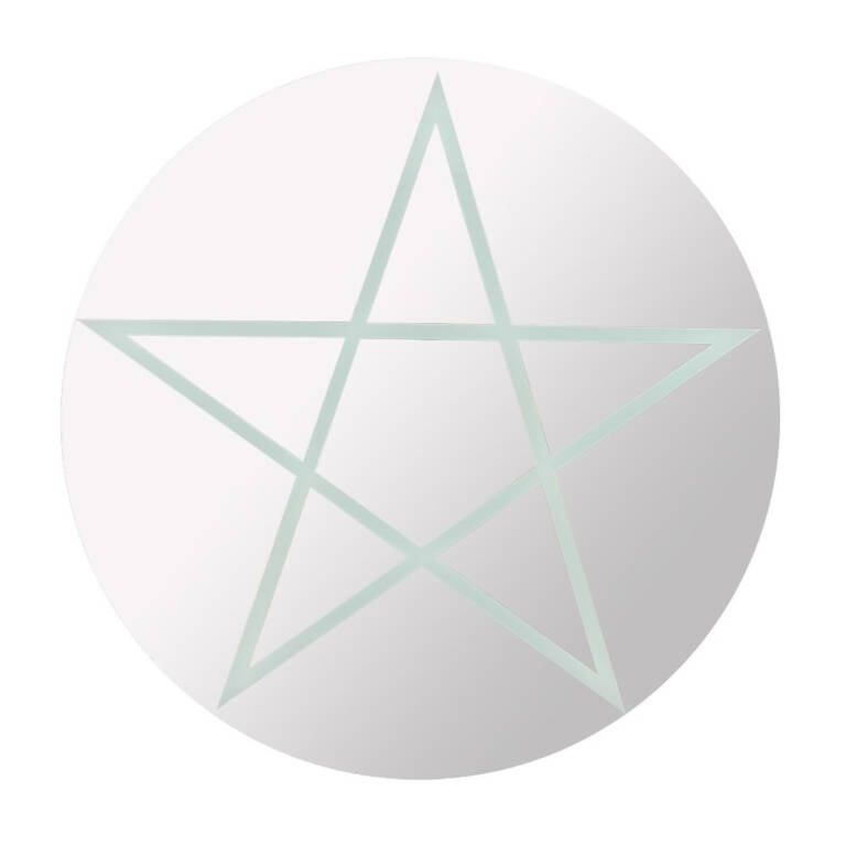 Spirit of Equinox Wandspiegel White Pentagram