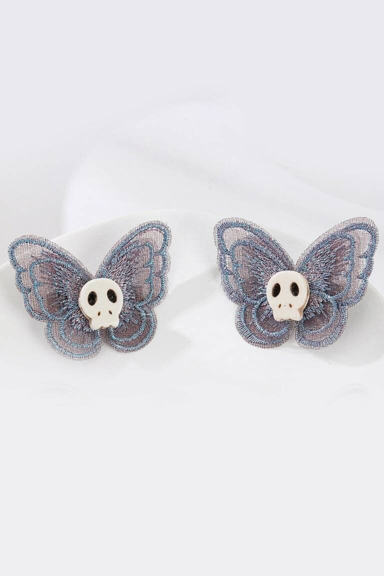 Mad Moonshine Haarklammern Butterfly Skull – Bild 2