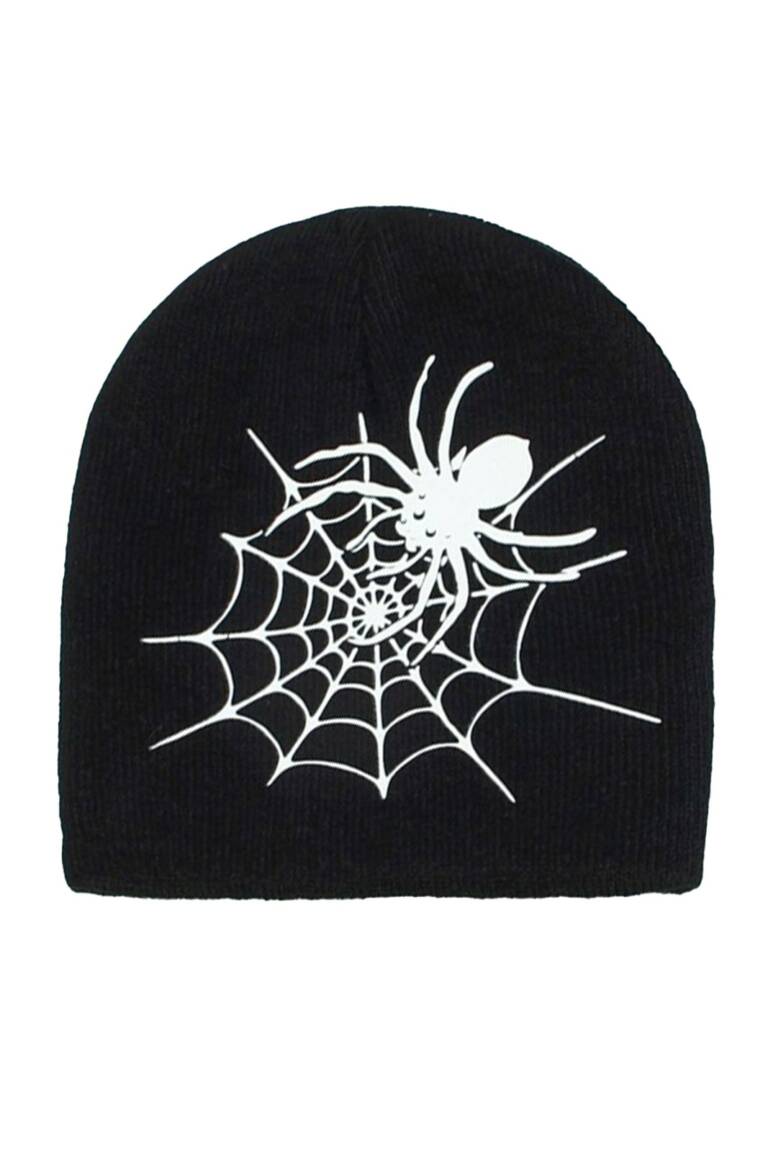 Mad Moonshine Strickmütze Spider Web