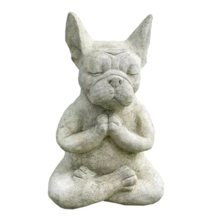 Mad Moonshine decorative figure Meditating Bulldog