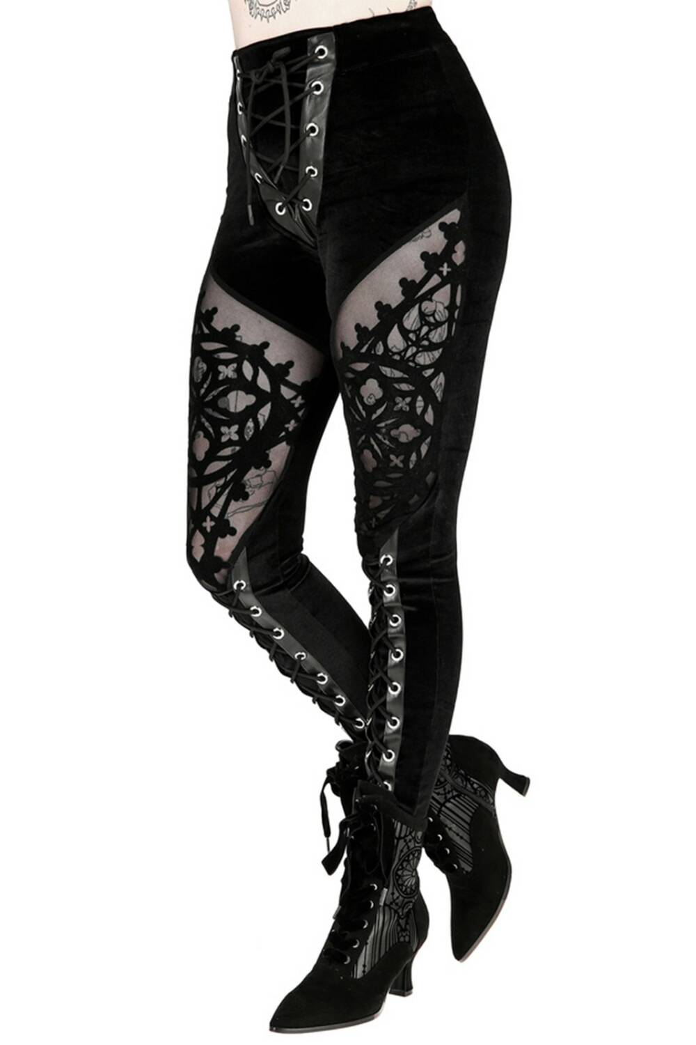 Restyle Legging Rosarium Flocked – Bild 6